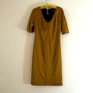 DOLCE & GABBANA gold dress sz42 NWOT
